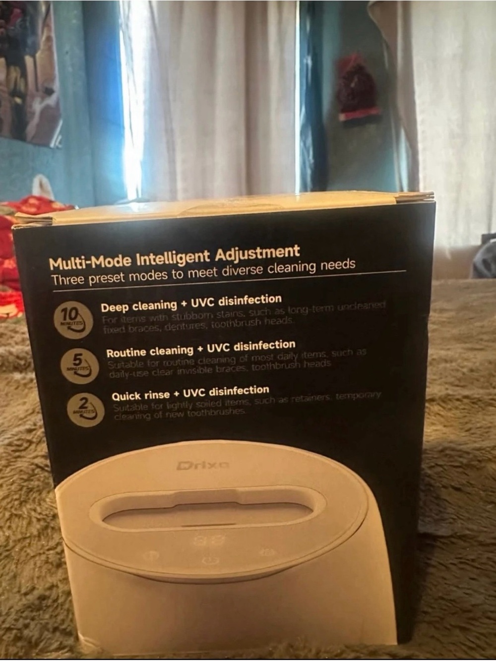 Drixo Ultrasonic Cleaner — White/Grey - Picture 3 of 4